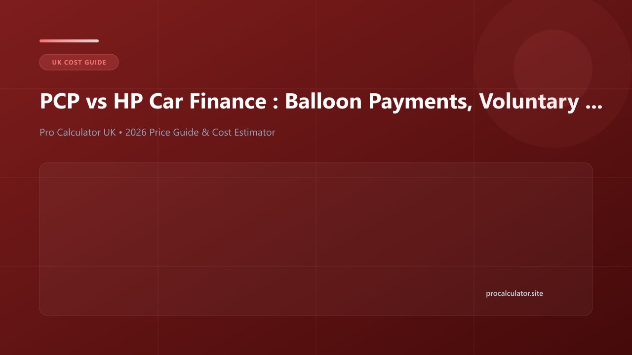 Illustration comparing PCP vs HP car finance in the UK