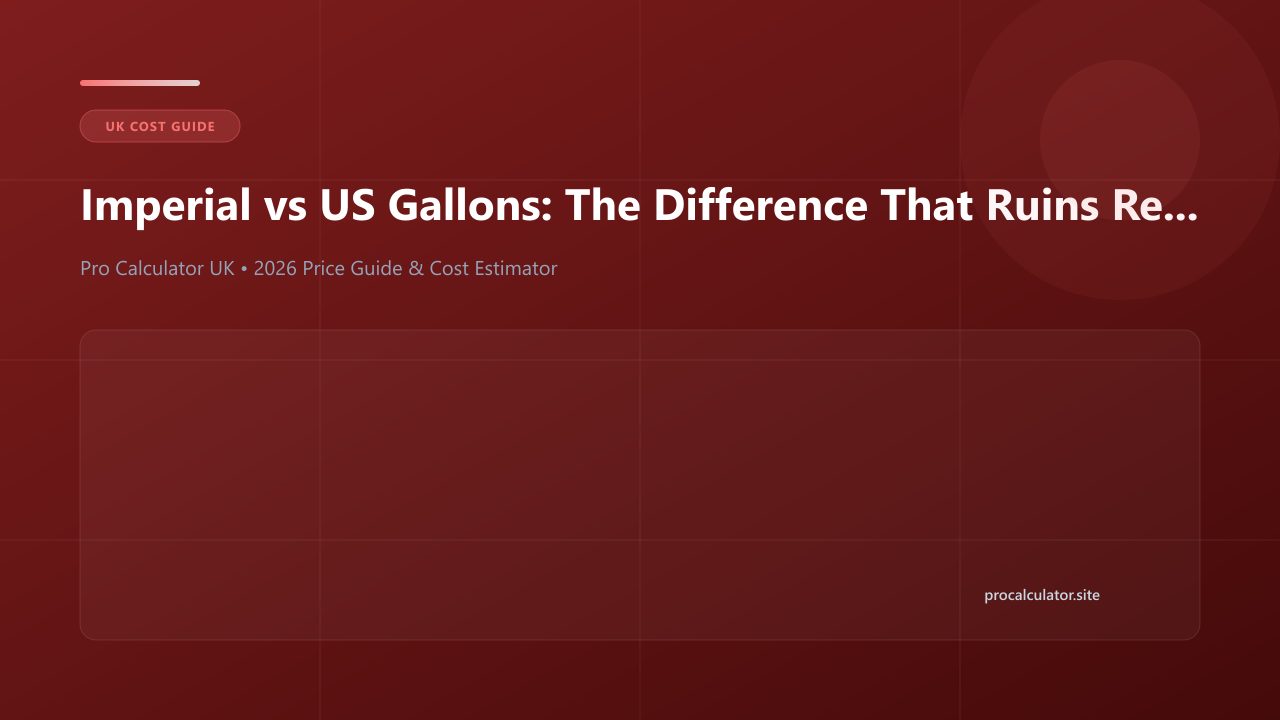 Illustration comparing British Imperial and American gallons