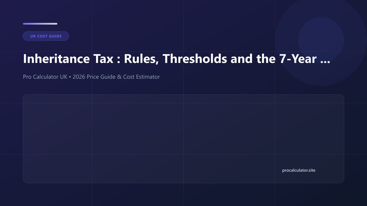 Illustration explaining UK inheritance tax rules and thresholds